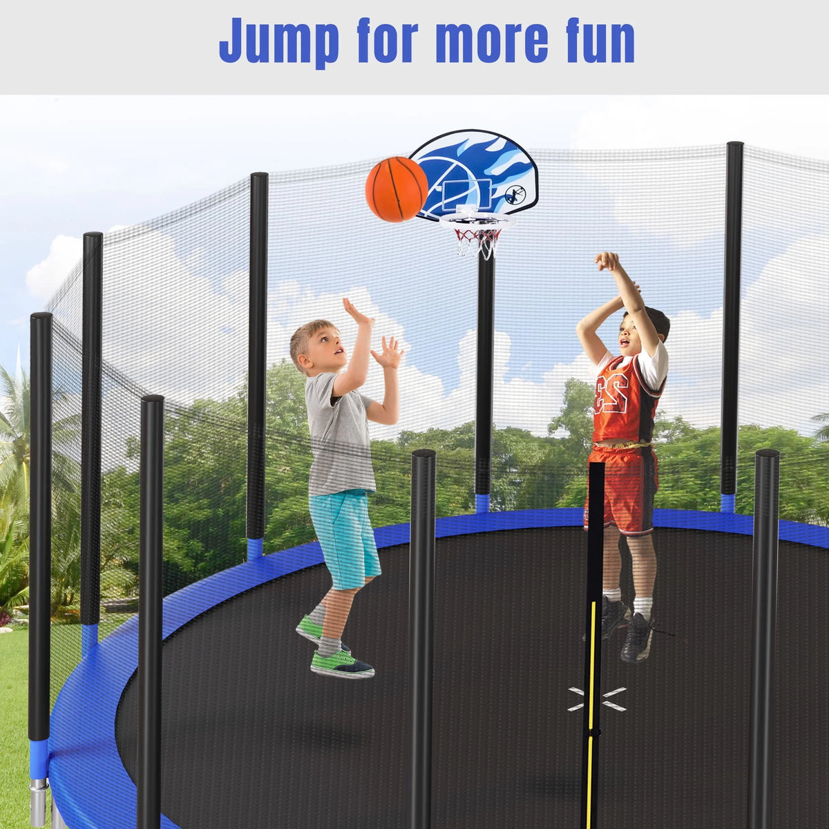 14FT Trampoline with Enclosure and Ladder V167