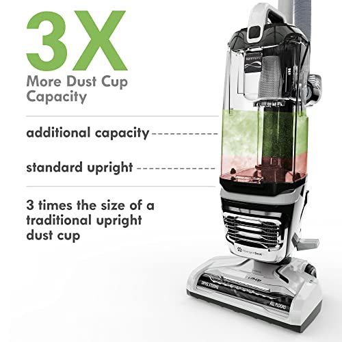 Bagless Upright Vacuum with 4 Height Adjustment, Blue O747614