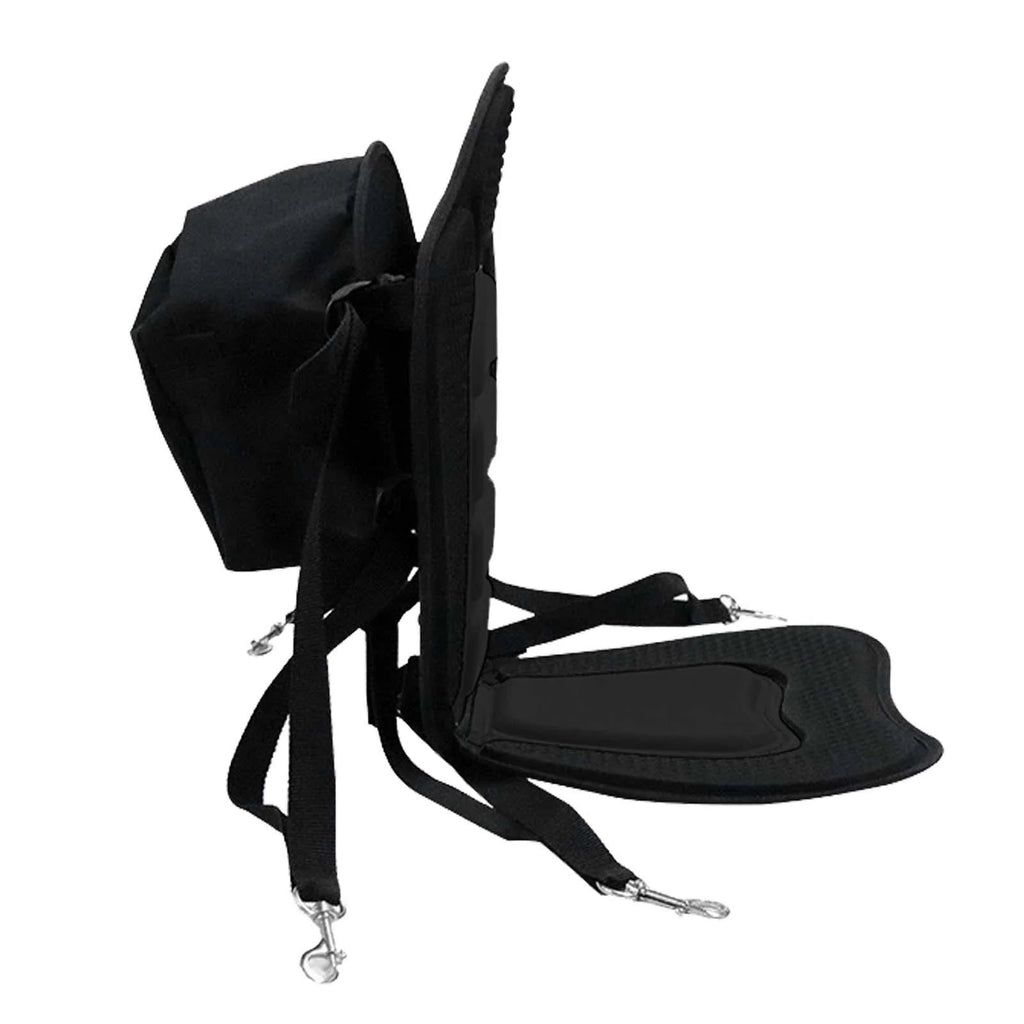 Black Kayak Seat Cushion with Detachable Backrest and Bag R954