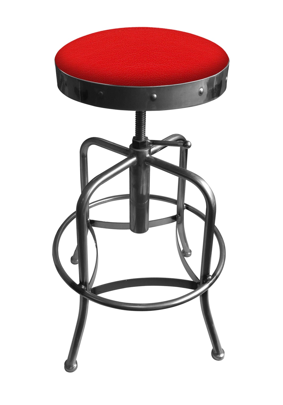 Adjustable Stool with Clear Coat Finish G1785