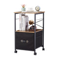 Brown 1 Drawer Mobile File Cabinet H517