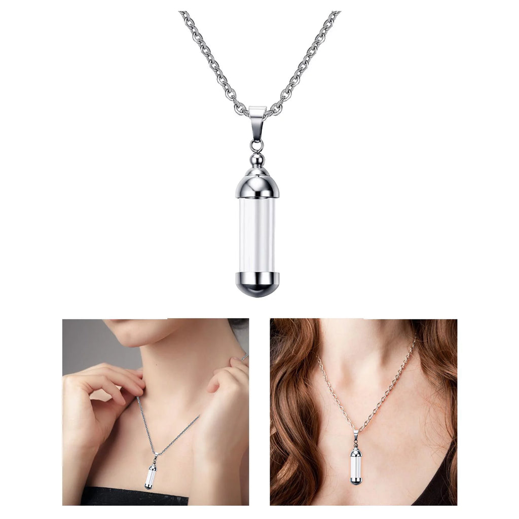 Glass Vial Pendant Necklace N84525