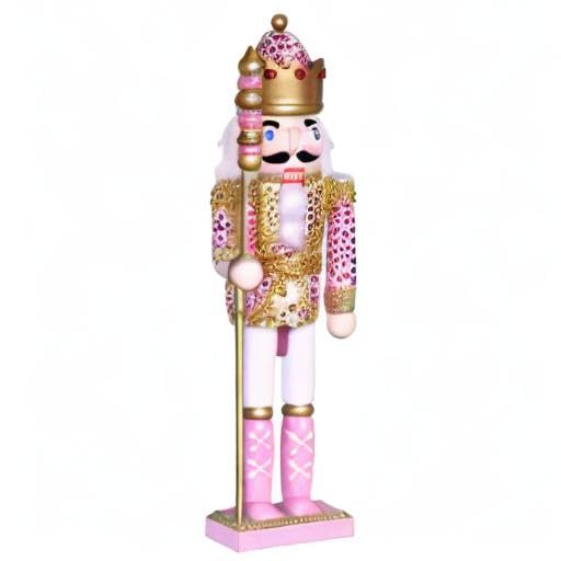 15 Inch Pink Wooden Nutcracker Ornaments J295