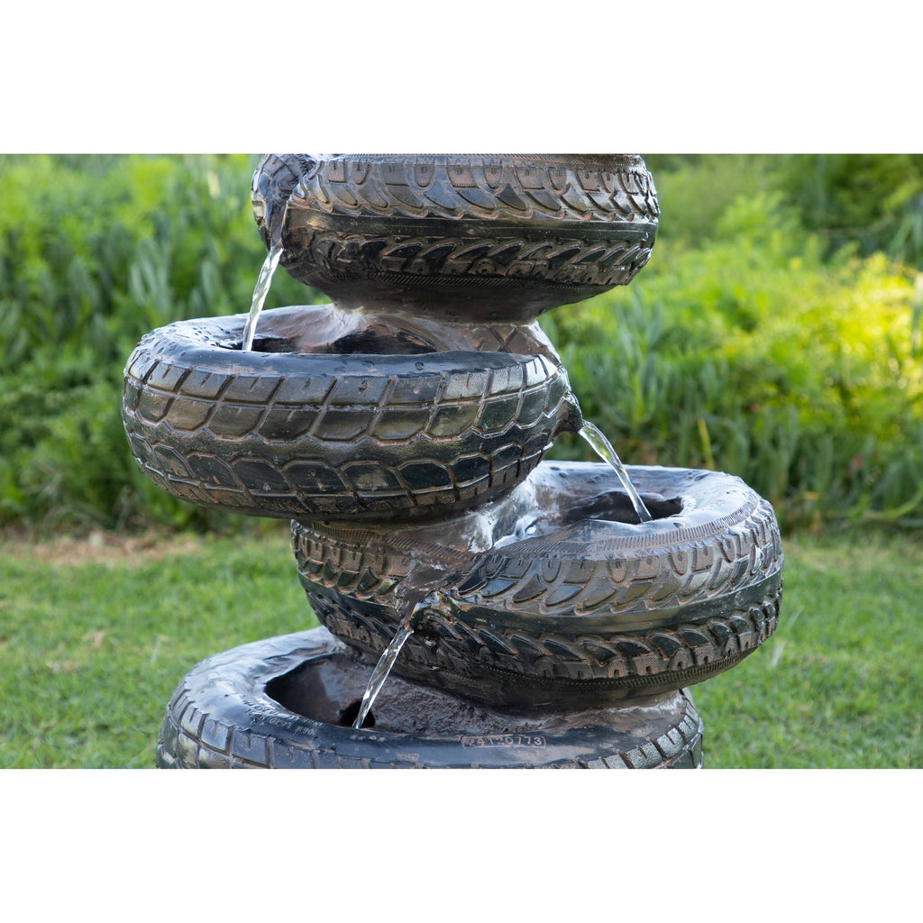 Cascading Fountain with LED Lights 31 inch Tall W95931