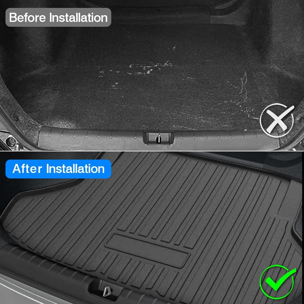 Custom Fit Car Cargo Mat for Honda Civic Sedan 2022 2023 All Weather TPO Non-Slip Trunk Liner Z562