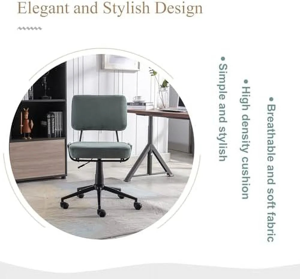 Adjustable Swivel Corduroy Office Chair D60668