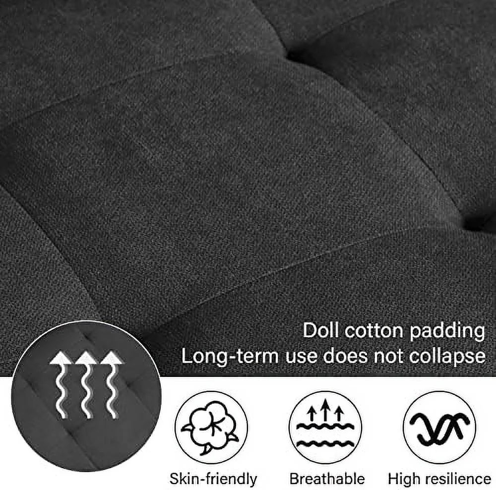 54.5" Upholstered Loveseat Sofa with Metal Legs K347
