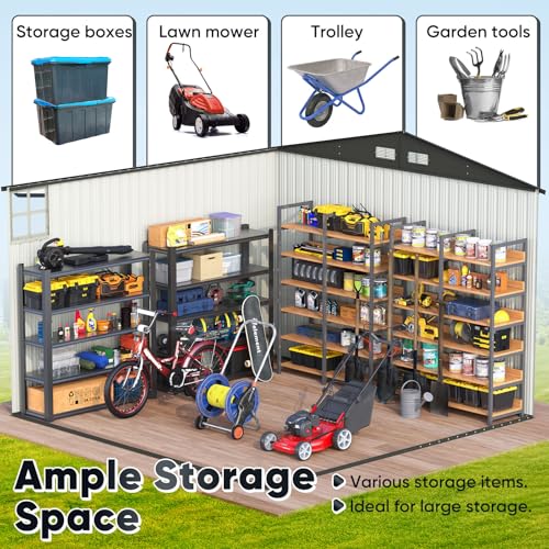 5X3 FT Heavy Duty Outdoor Metal Storage Shed F583207
