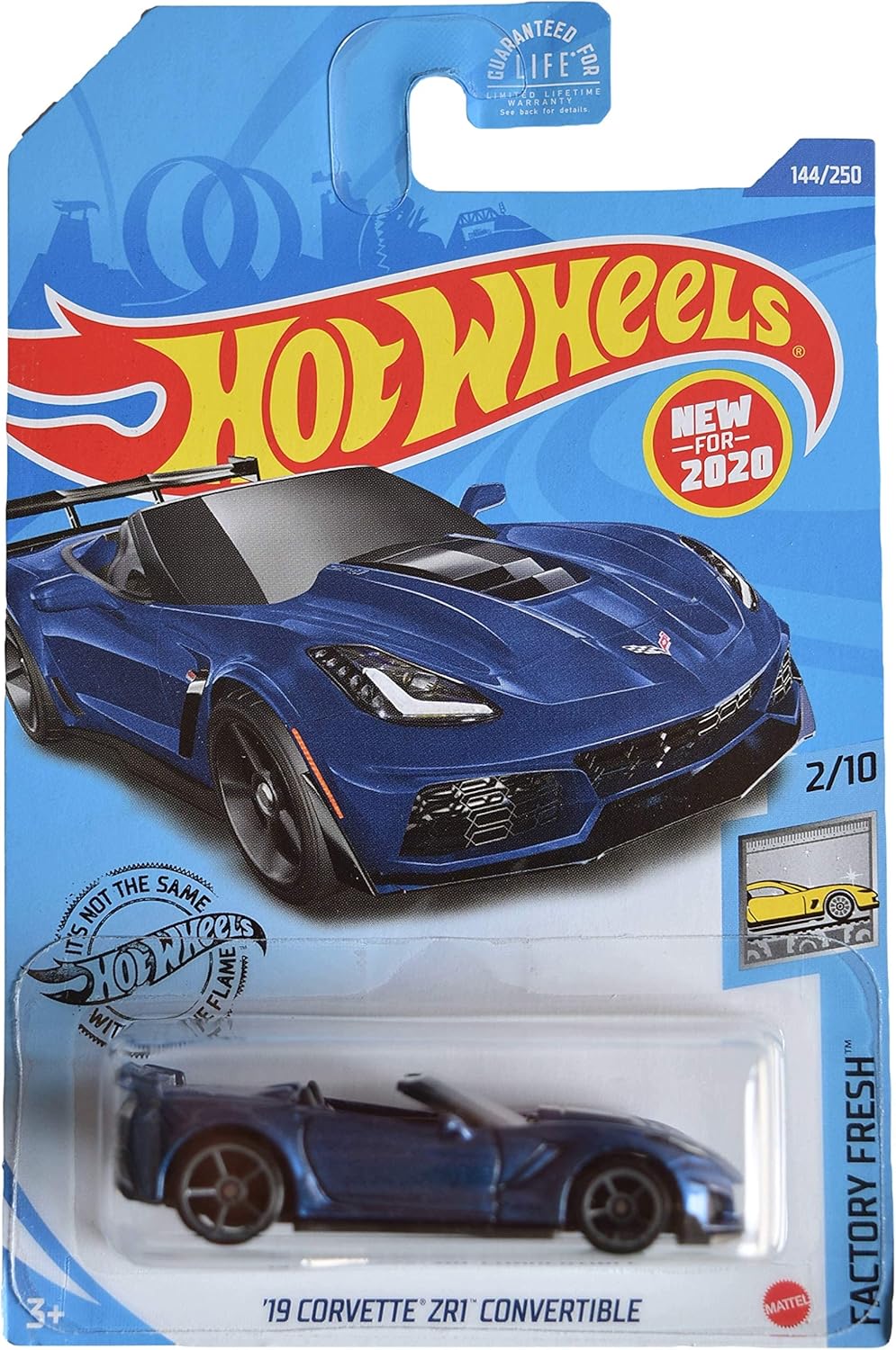 Blue 144/250 Hot Wheels Corvette ZR1 Convertible W22757