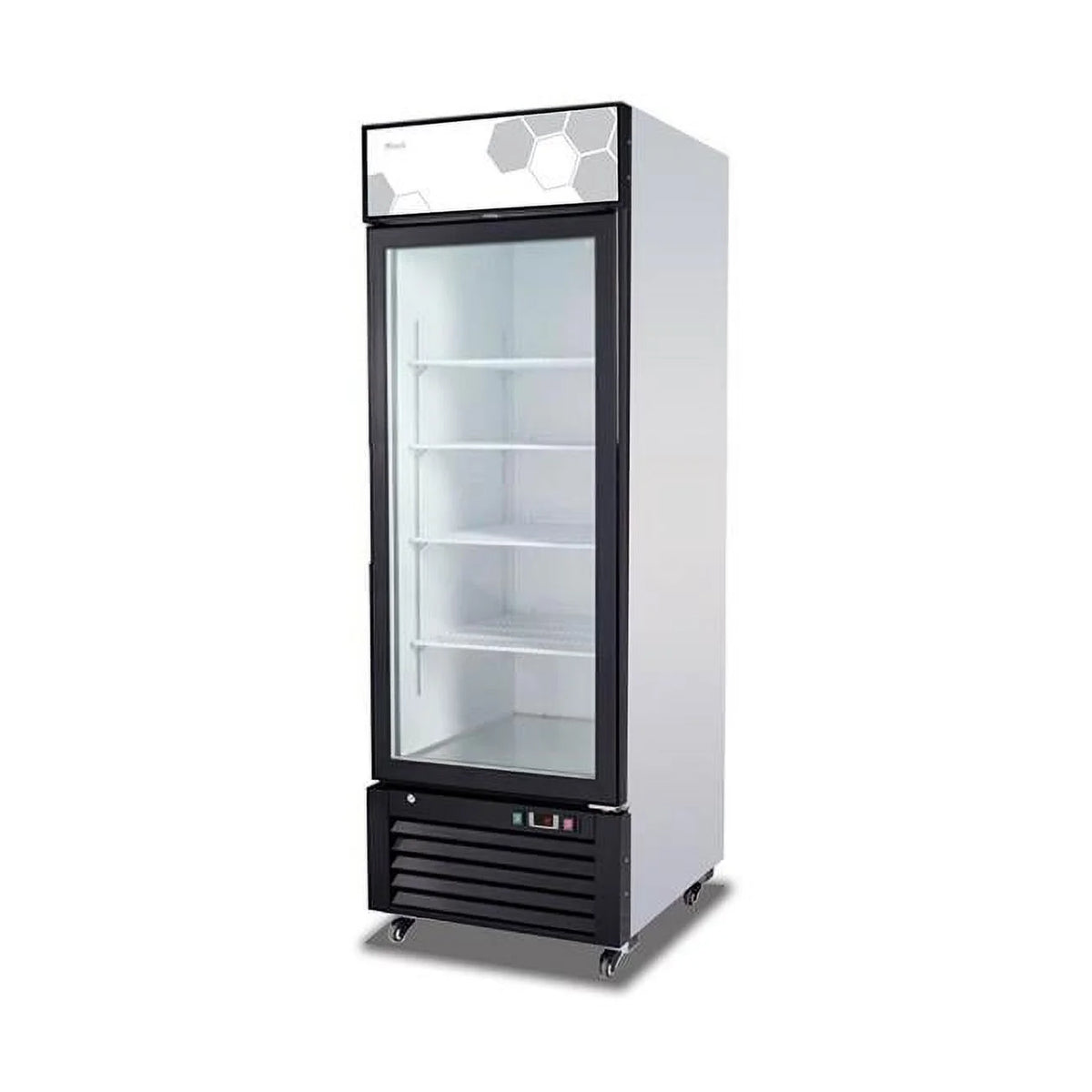 White & Black Freezer Merchandiser O421123