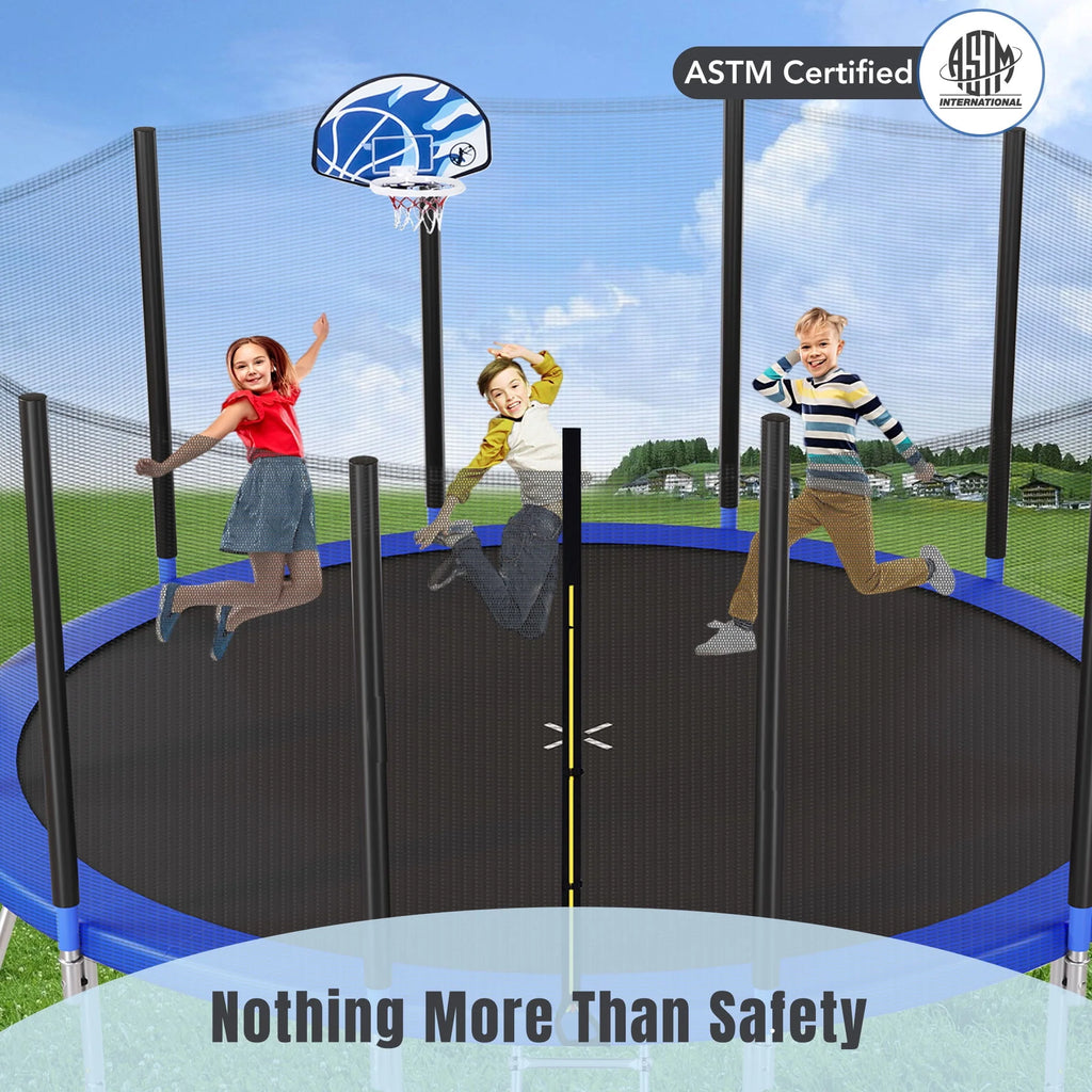 14FT Trampoline with Enclosure and Ladder V167