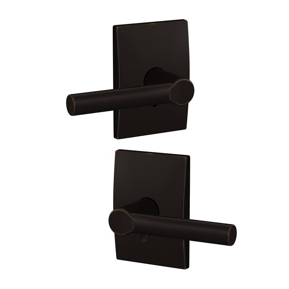Aged Bronze Finish Passage and Privacy Lever Lock E426