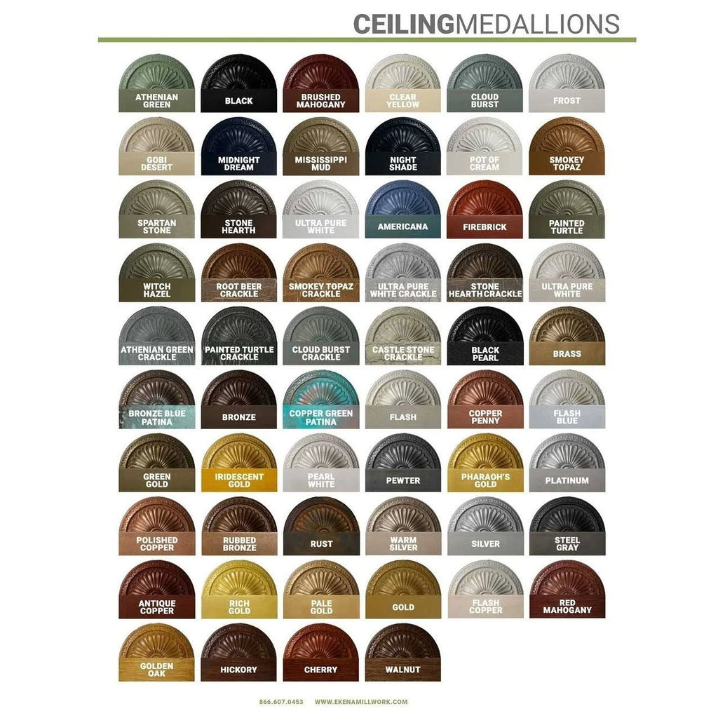 24x22OD x 3 5/8x22ID x 1 3/4x22P Ceiling Medallion F974001