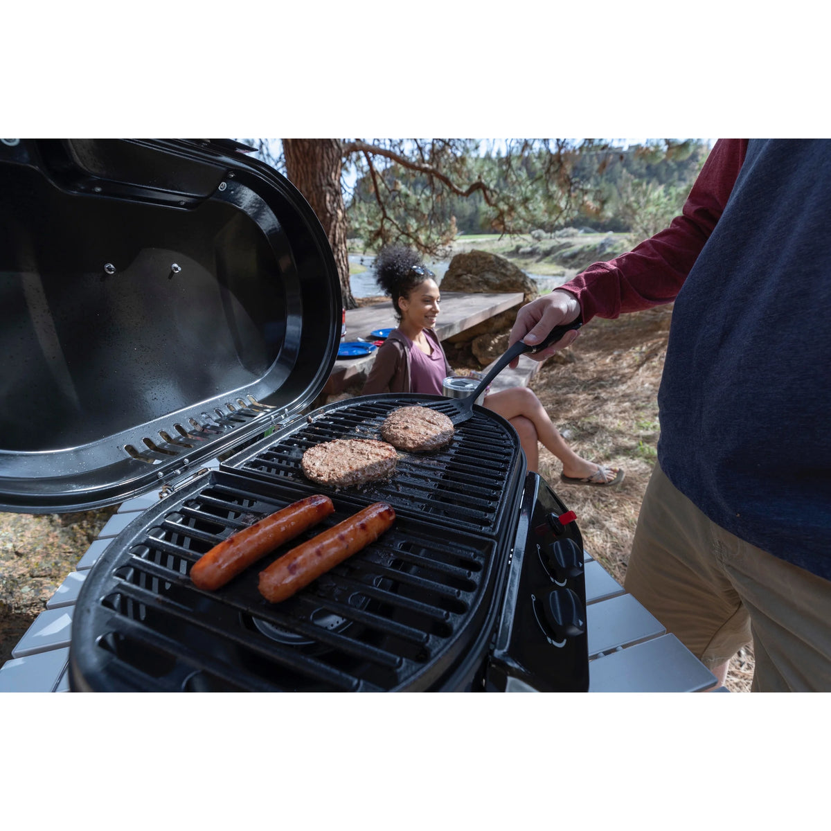 Black 2 Burner Propane Gas Grill R785294