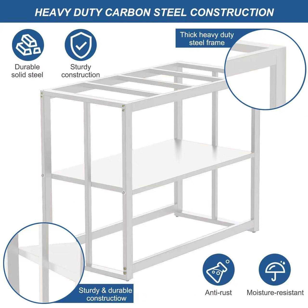 40 Gallon Fish Tank Stand with Storage Shelf W657