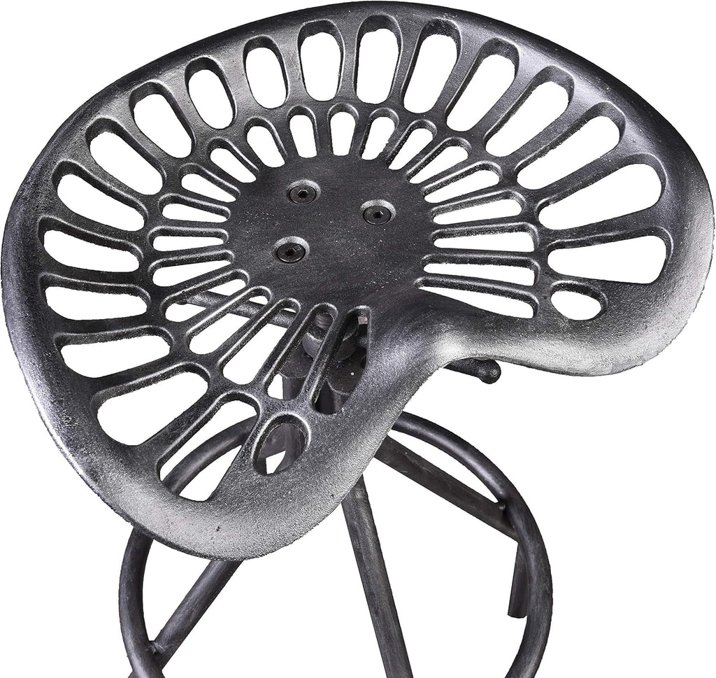 Industrial Cast Iron Adjustable Swivel Barstools Set of 2 R2634