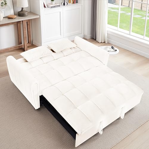 Dark Gray Velvet 3 in 1 Sleeper Sofa Bed R884554