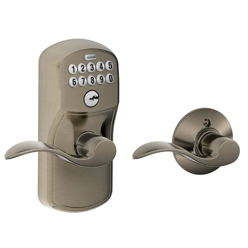 Antique Pewter Accent Keypad Lever with Plymouth Trim K469483