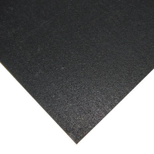 3/16 in. x 4 ft. x 13 ft. Black Rubber Flooring W745