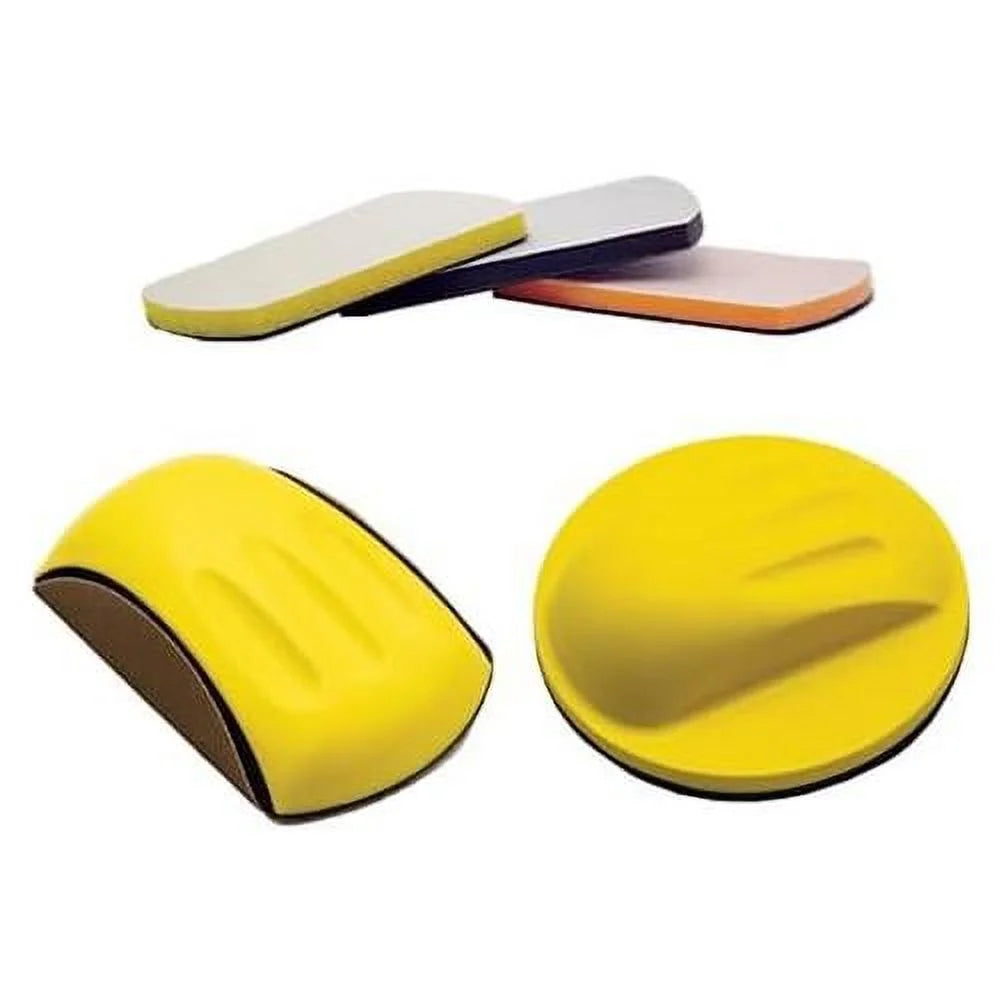 6 Inch Round & Mouse Hand Sanding Block Kit, 5 PCS C896