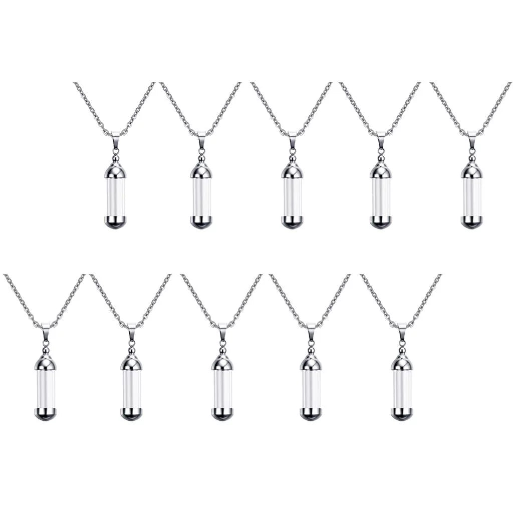 Glass Vial Pendant Necklace N84525
