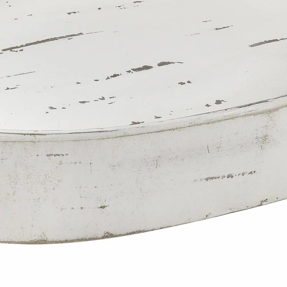 19.75 Inch Oval Ottoman Tray H619