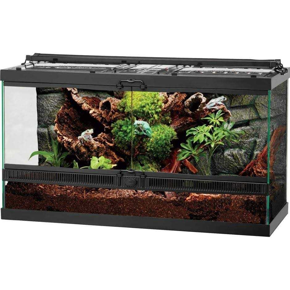 Front Opening Terrarium with Rock Foam Background K481