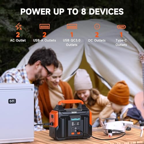 300W 257wh Lithium Battery Portable Power Station Black C26730