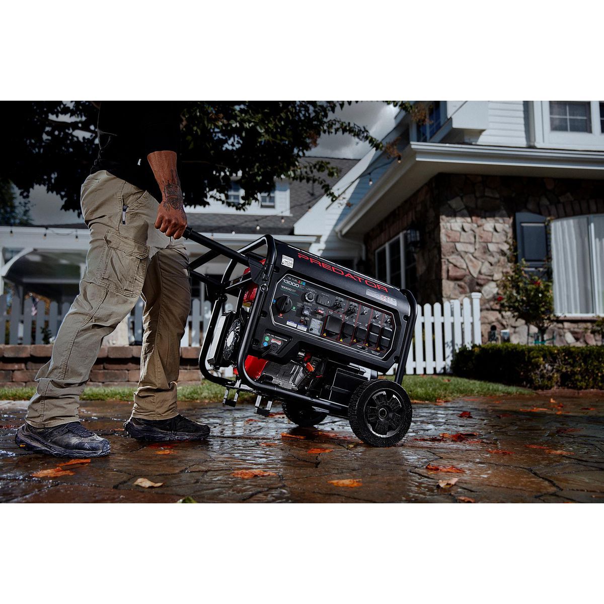 13,000 Watt Tri-Fuel Portable Generator with Remote Start A71188
