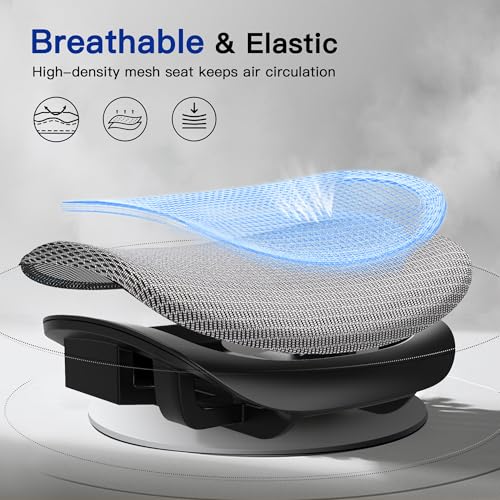 Black Ergonomic Mesh Gaming Chair with Headrest D701