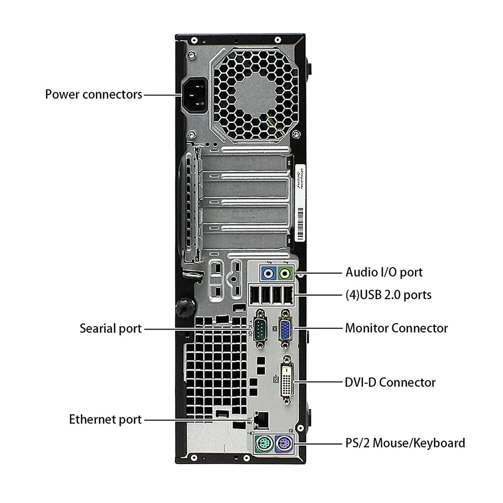 Dual Core 3.4Ghz 8GB 256GB SSD Windows 10 PRO Desktop Computer X796