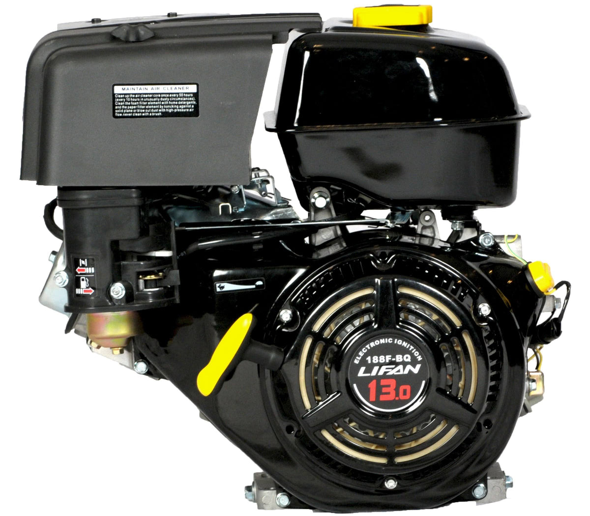 13 HP 389cc OHV Electric Start Horizontal Keyway Shaft Gas Engine P43283