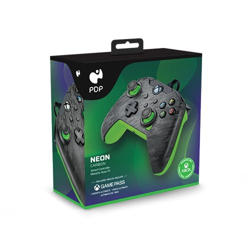 Wired Xbox Game Controller - Dual Vibration Gamepad - Fuse Black/Pink M309