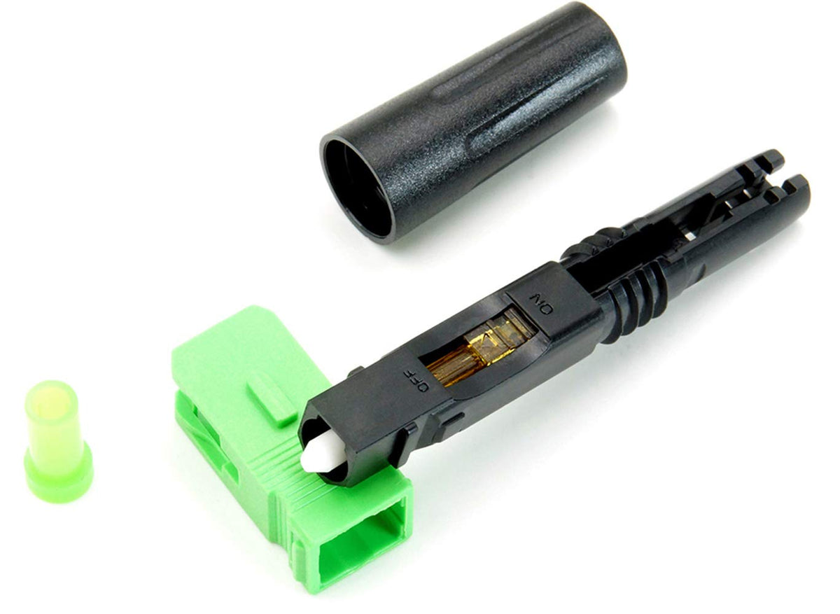 20pcs SC APC Fiber Optic Quick Connector Single Mode 9/125 O4058