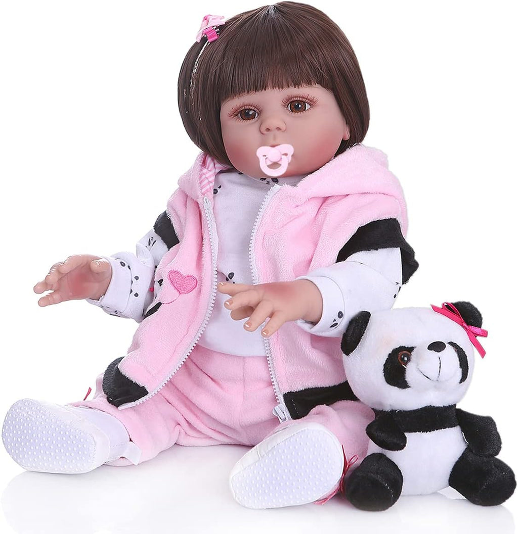 18inch 47cm Waterproof Soft Silicone Vinyl Full Body Reborn Baby Dolls V5459