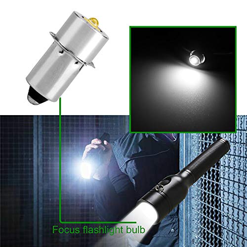 LED Flashlight Bulb DC4-24V, 3W Maglight Replacement Bulbs (1 Pack) D3986