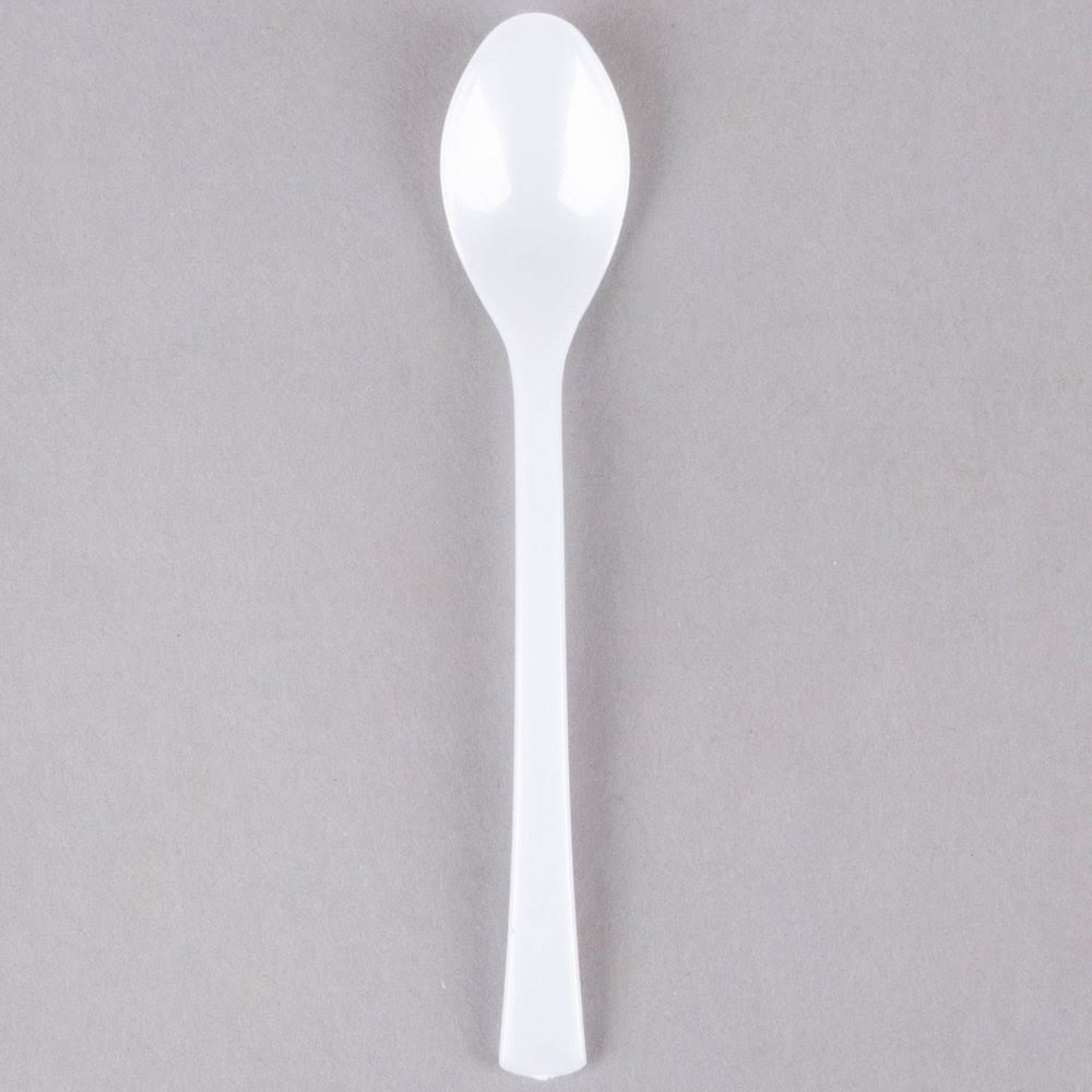 White Plastic Tasting Spoon Y4190