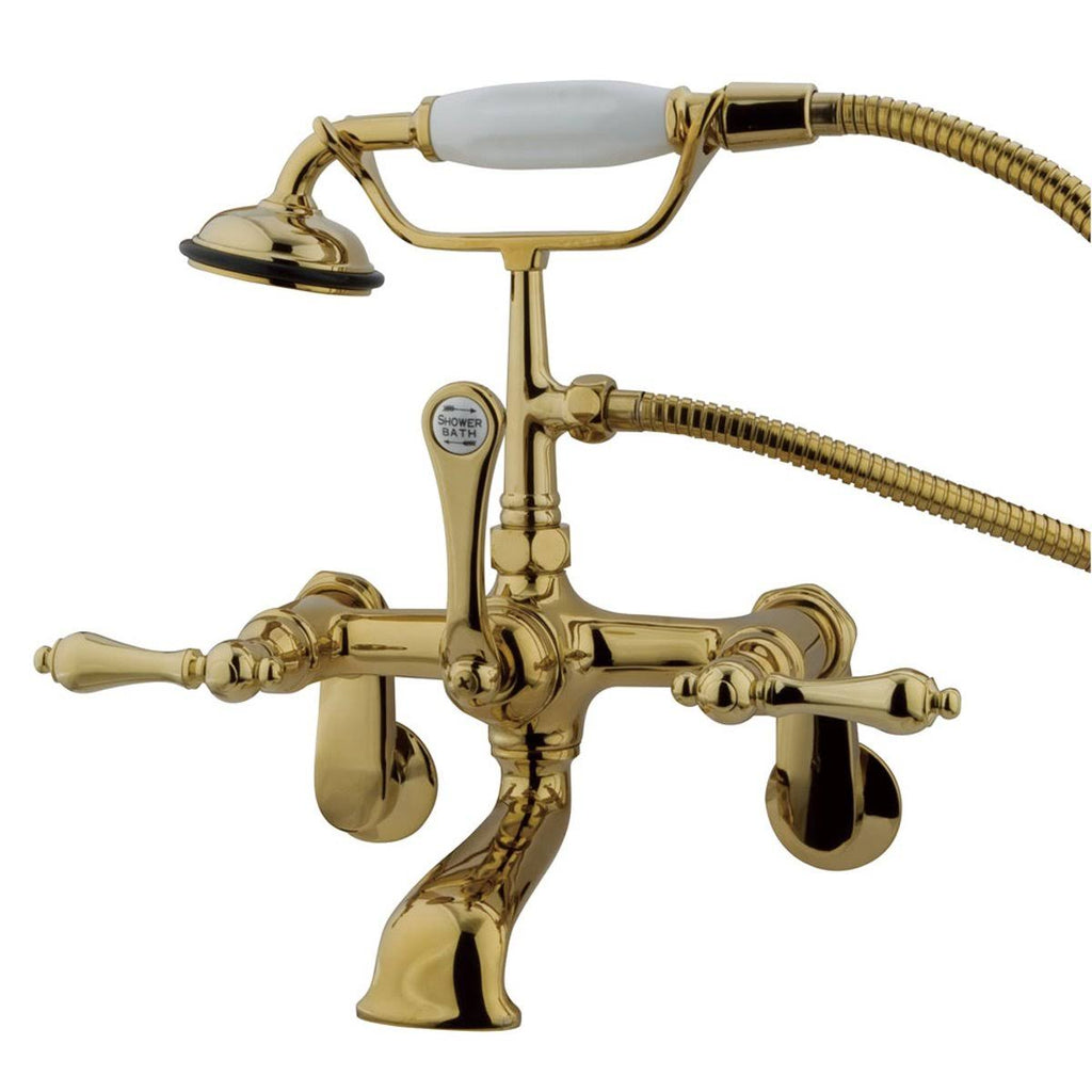 Oil Rubbed Bronze Wall Mount Clawfoot Tub Filler with Hand Shower G927617