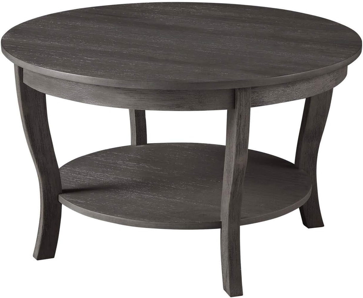 Round Espresso Coffee Table Q498755