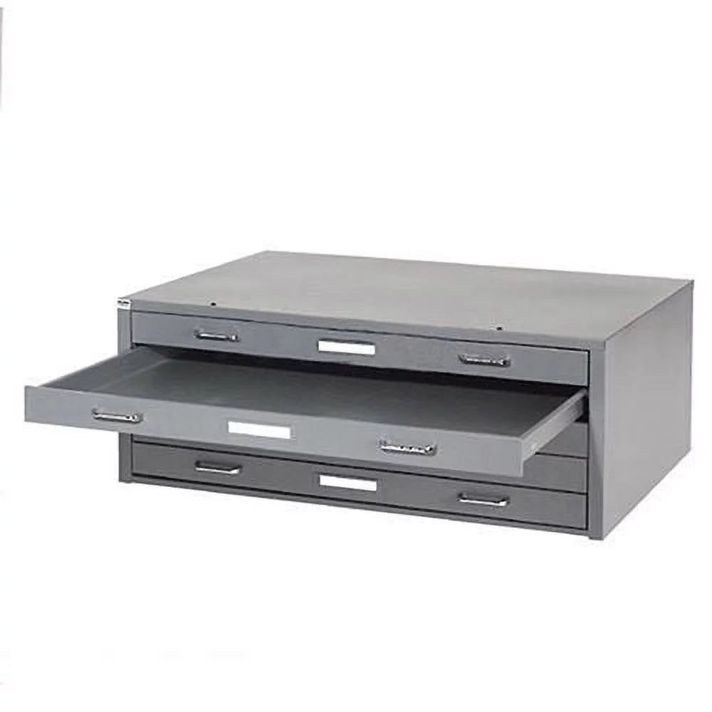 Gray 5 Drawer Flat File Cabinet Q835530