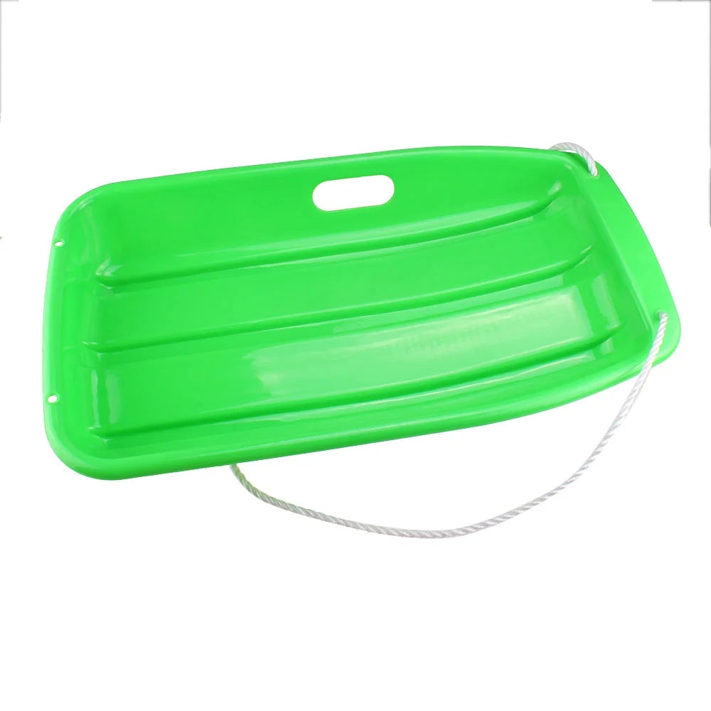 Green Plastic Snow Sled, 25.6*14.2*4.3 inch Y734809