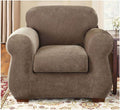 Stretch Pique Two Piece Chair Slipcover T488156