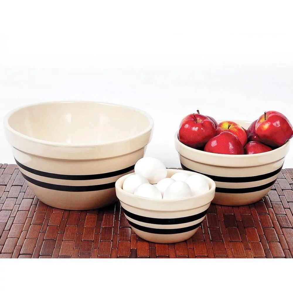 Large Shoulder Bowl with Navy Stripes M3485