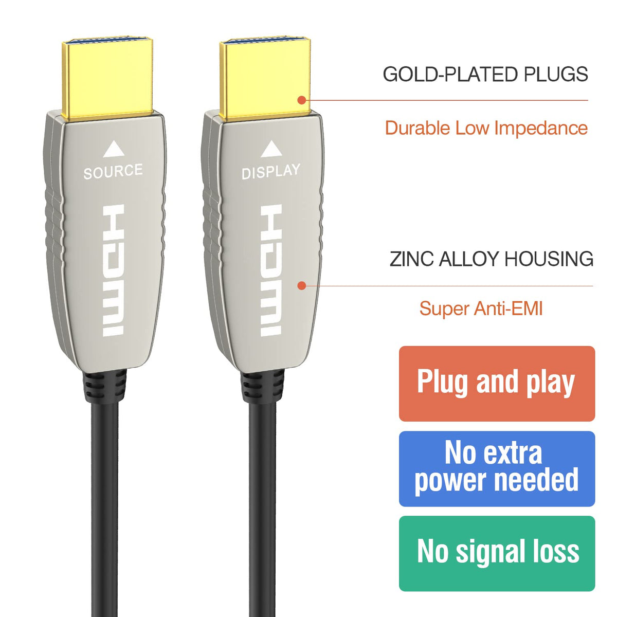 4K60HZ HDR 6 feet HDMI Fiber Cable T939293
