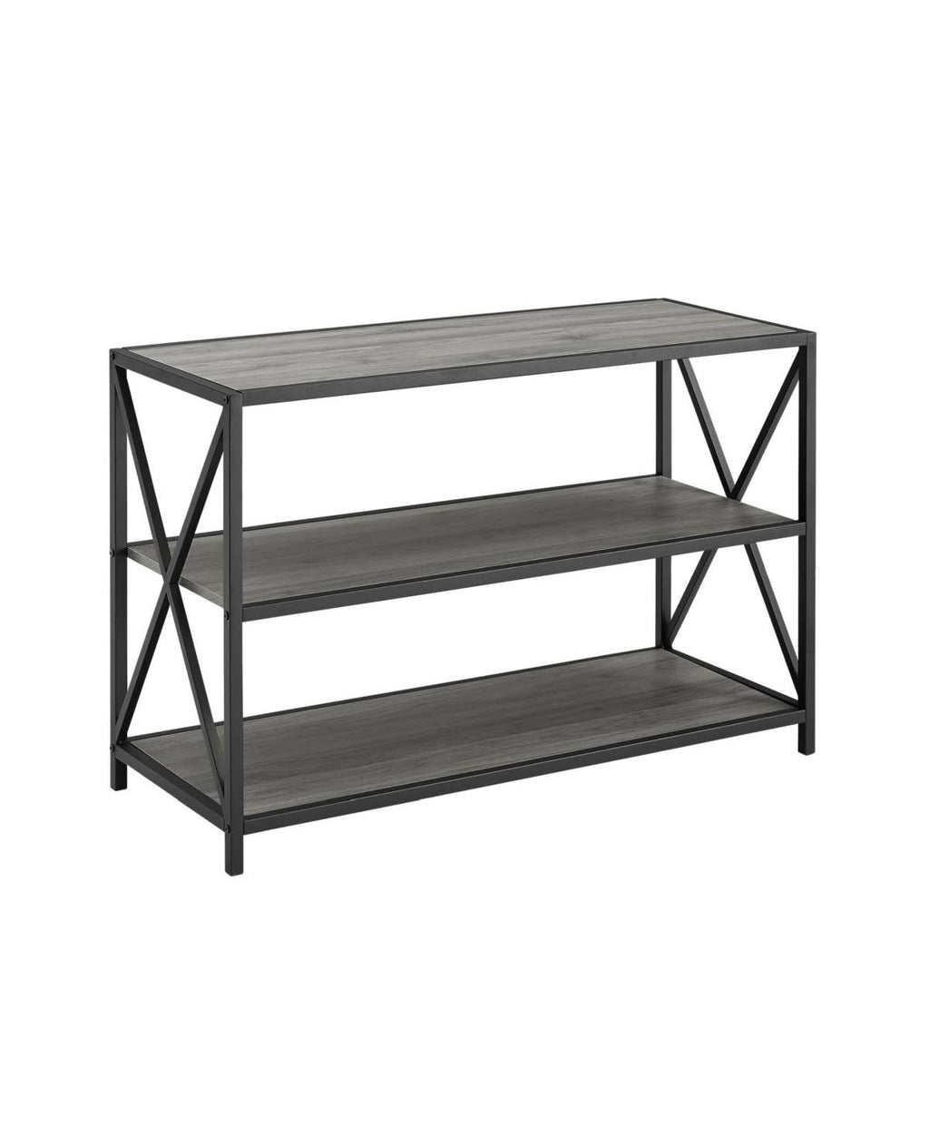 40x22 Industrial Wood Bookcase K13157