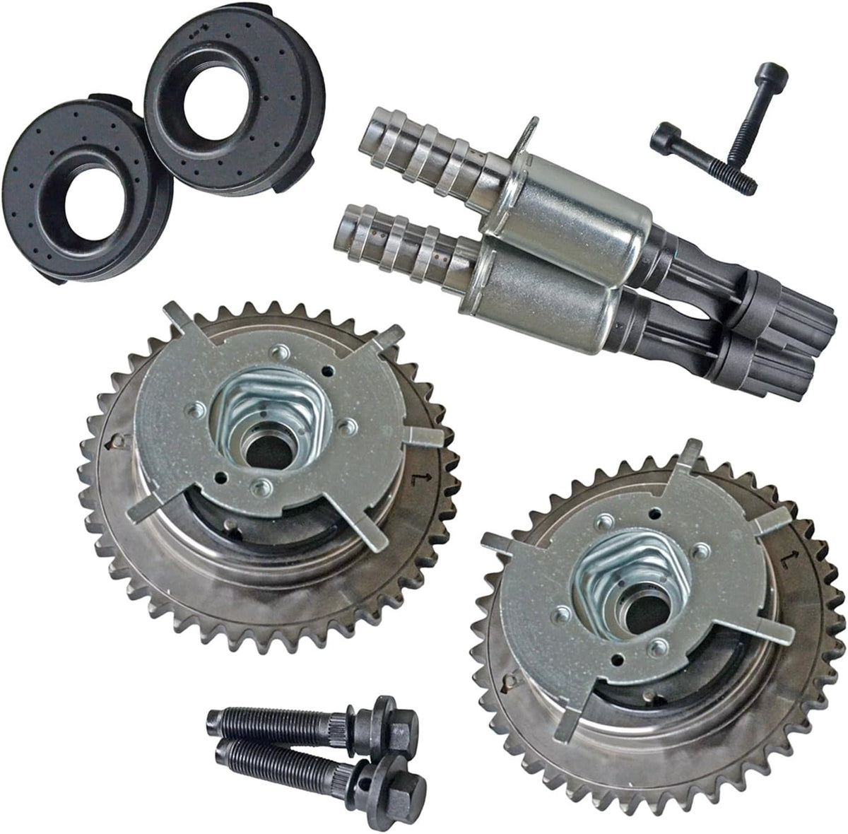 Variable Camshaft Timing Cam Phaser Kit with VCT Solenoids 4.6L 5.4L 3V Engine V522