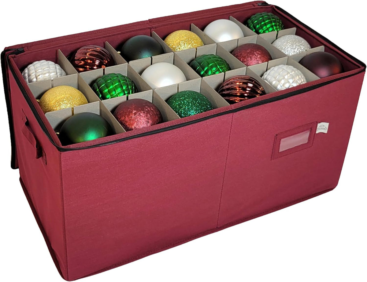 Christmas Ornament Storage Box with Adjustable Dividers H54230