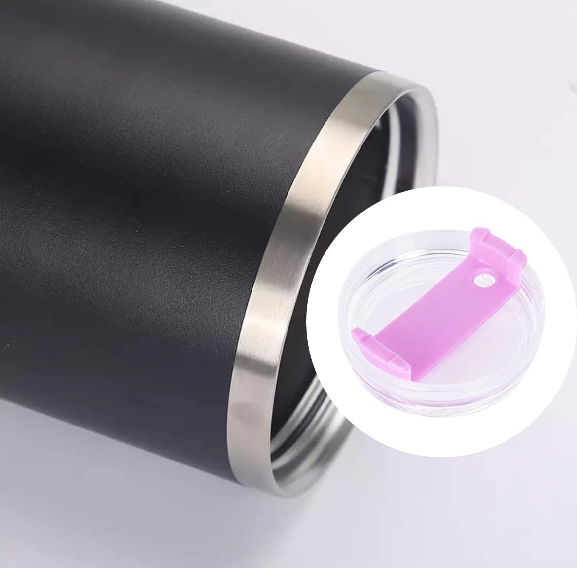 40 OZ Stainless Steel Tumbler Lid (Light Purple) Y6370