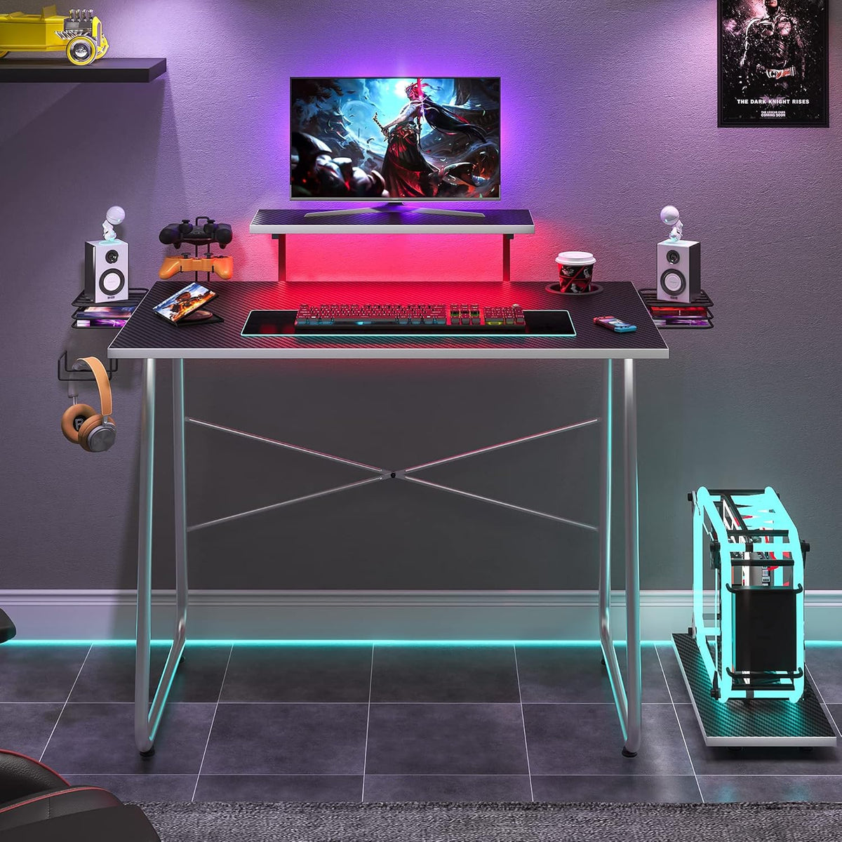 51 Computer Desk with LED Light U112895