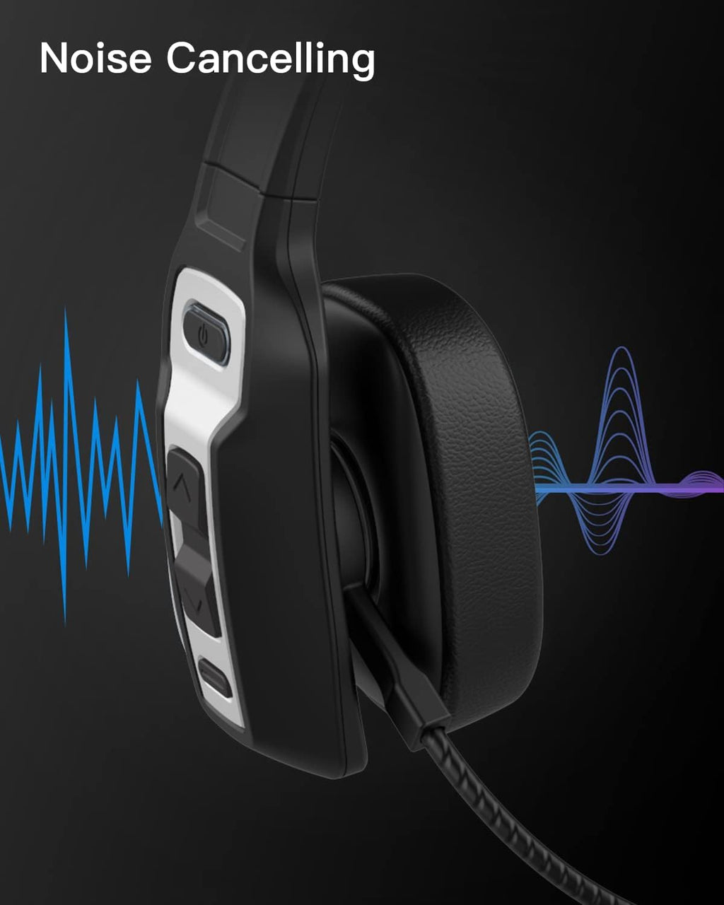 Bluetooth Headset with USB Dongle, Single-Ear Wireless Headset with Noise Cancelling Microphone X592
